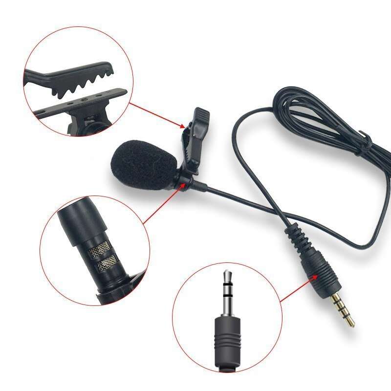 Hridz 3.5mm Clip-on Lapel Lavalier Microphone for Mobile Phone 4