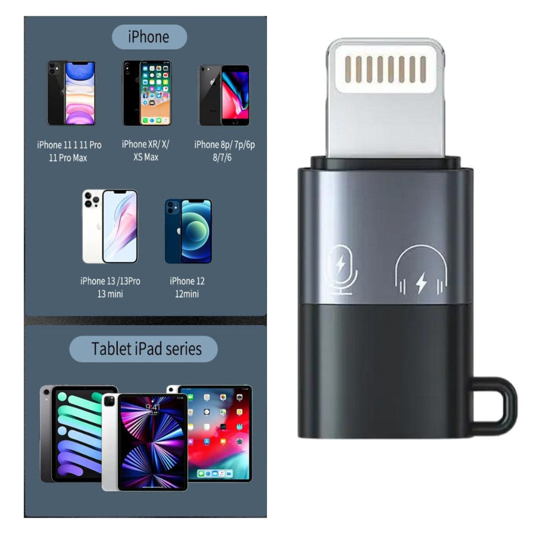 1-Pcs USB-C to fast connection OTG Adapter | Fast Charging & Data Sync | Compatible with iPhone 7-14 Pro Max, Headphones, Flash Drive, Mouse & More 3