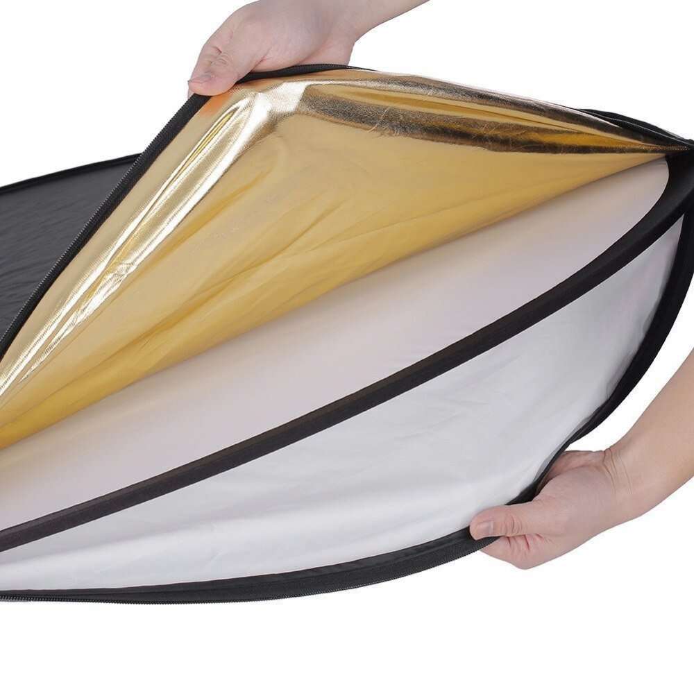 HRIDZ 80CM Portable 5 in 1 Collapsible Round Multi Disc Light Reflector 3