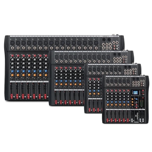 Hridz 12 Channel Mixing Console Live Studio Audio DJ Mixer Sound Board USB Interface 9