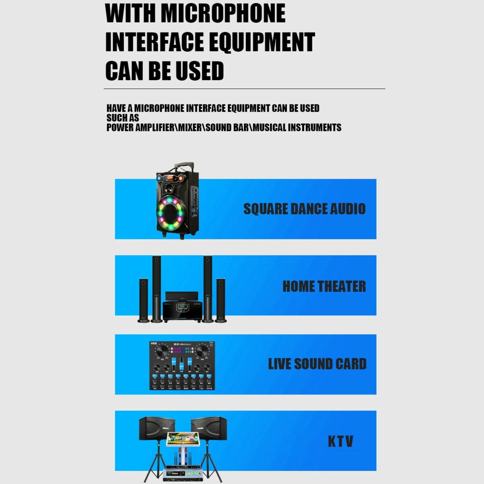 Hridz rechargeable UHF dual channel wireless microphone system for performances 6