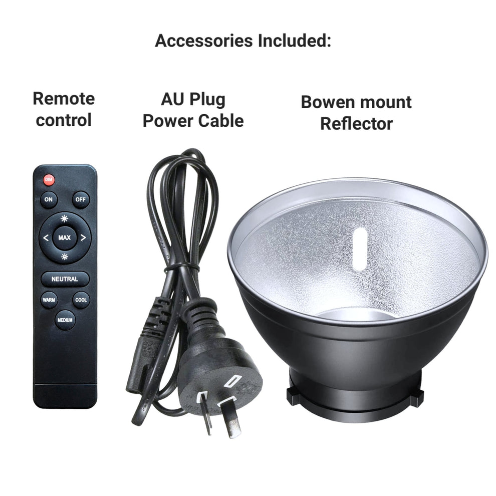 HRIDZ CB-VL100 100W Battery-Operated Bi-Colour Dimmable LED Video Light Outdoor Cob 5