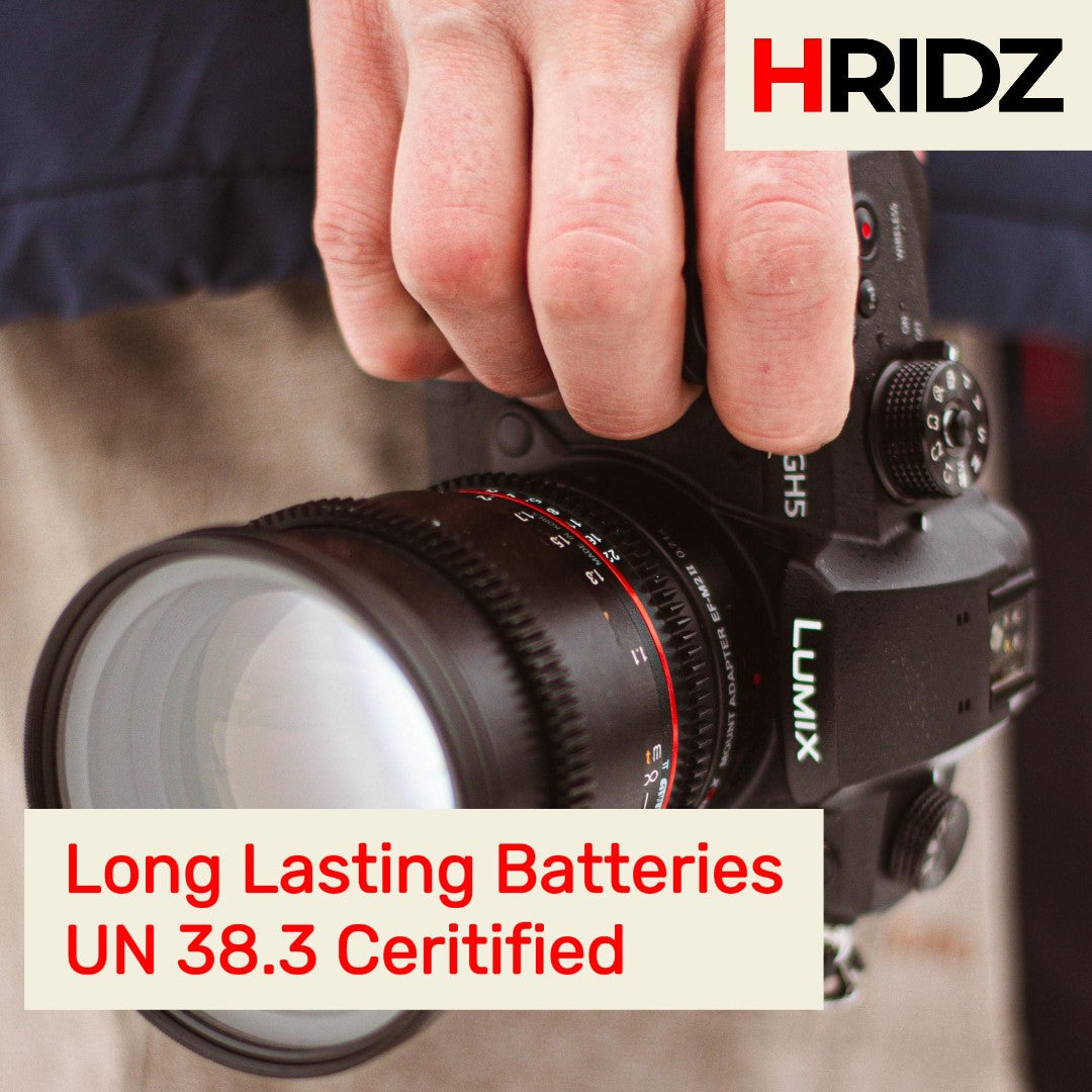 Hridz BLK22 2pcs Battery for Panasonic DMW-BLK22 LUMIX DSLR - 2-batteries only 5