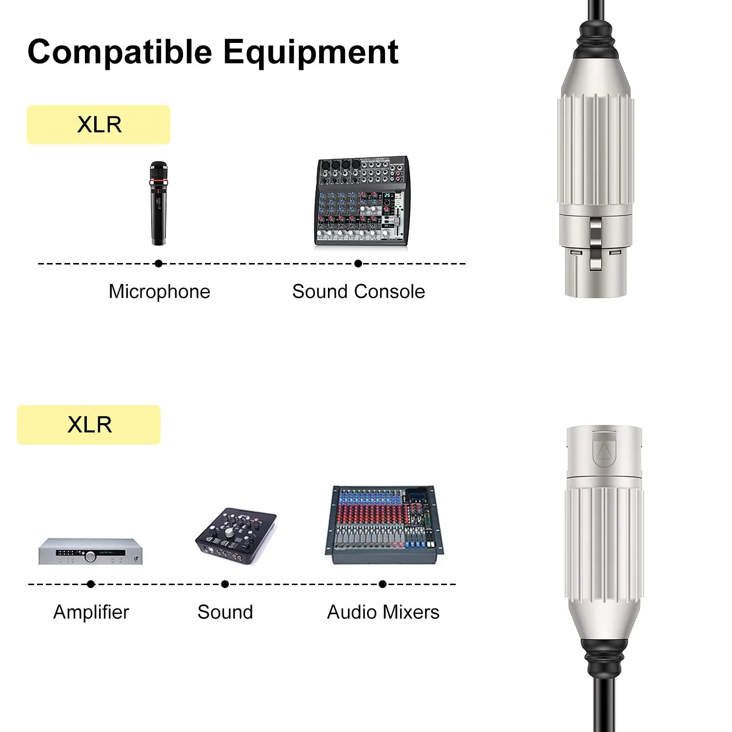 1m Hridz XLR Cable Male To Female Audio Output and Input Apply To KTV Microphone 6