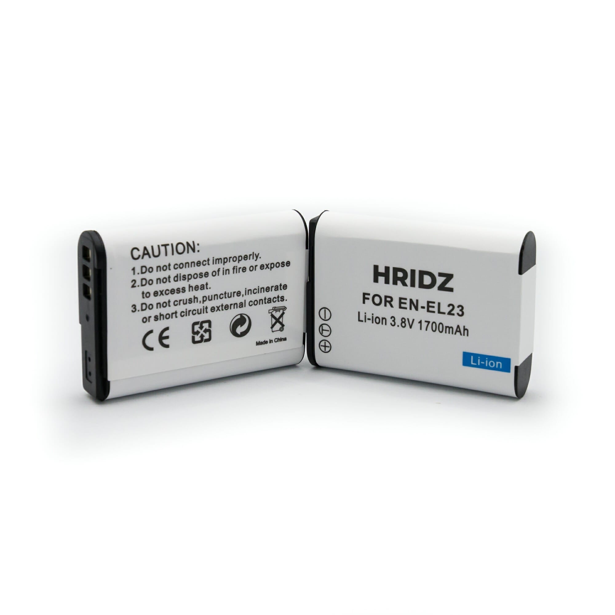 HRIDZ EN-EL23 Battery & Charger Set For Nikon Coolpix B700 S810c P600 P610S 9