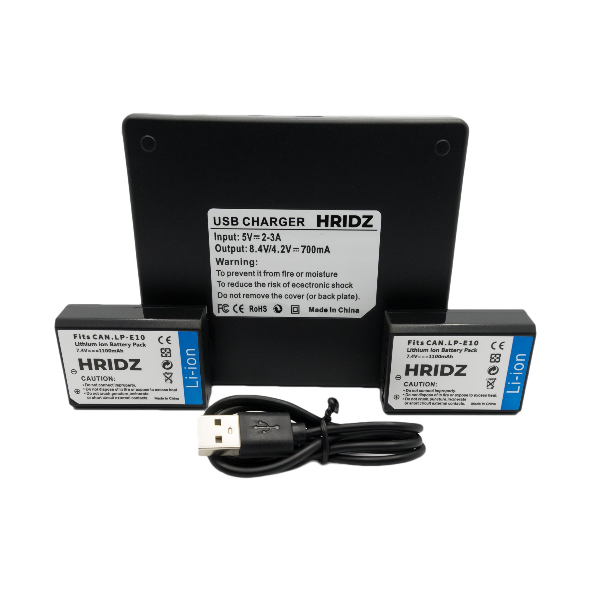 Hridz LP-E10 battery pack for Canon EOS 3000D EOS 1500D EOS 1300D EOS 1200D EOS 1100D 5