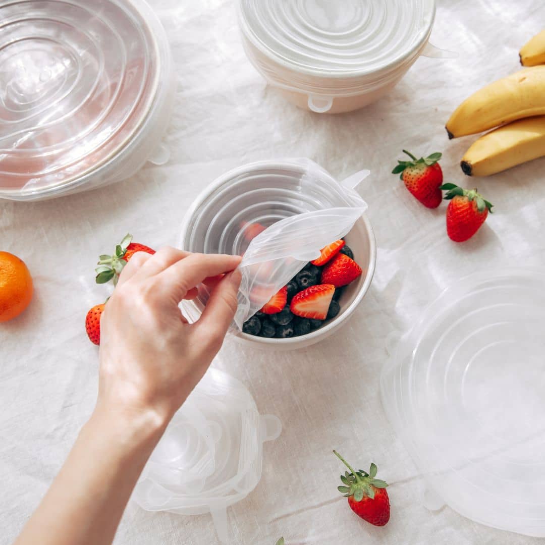 Food Grade Silicone Stretch Lids: Your Ultimate Reusable Food Covers - set of 7 (Test) 4