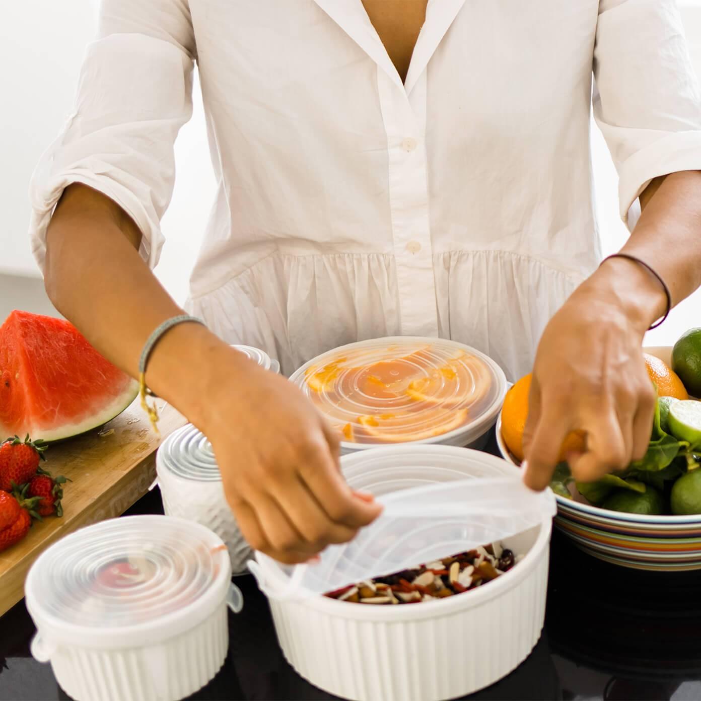 Food Grade Silicone Stretch Lids: Your Ultimate Reusable Food Covers - set of 7 (Test) 11