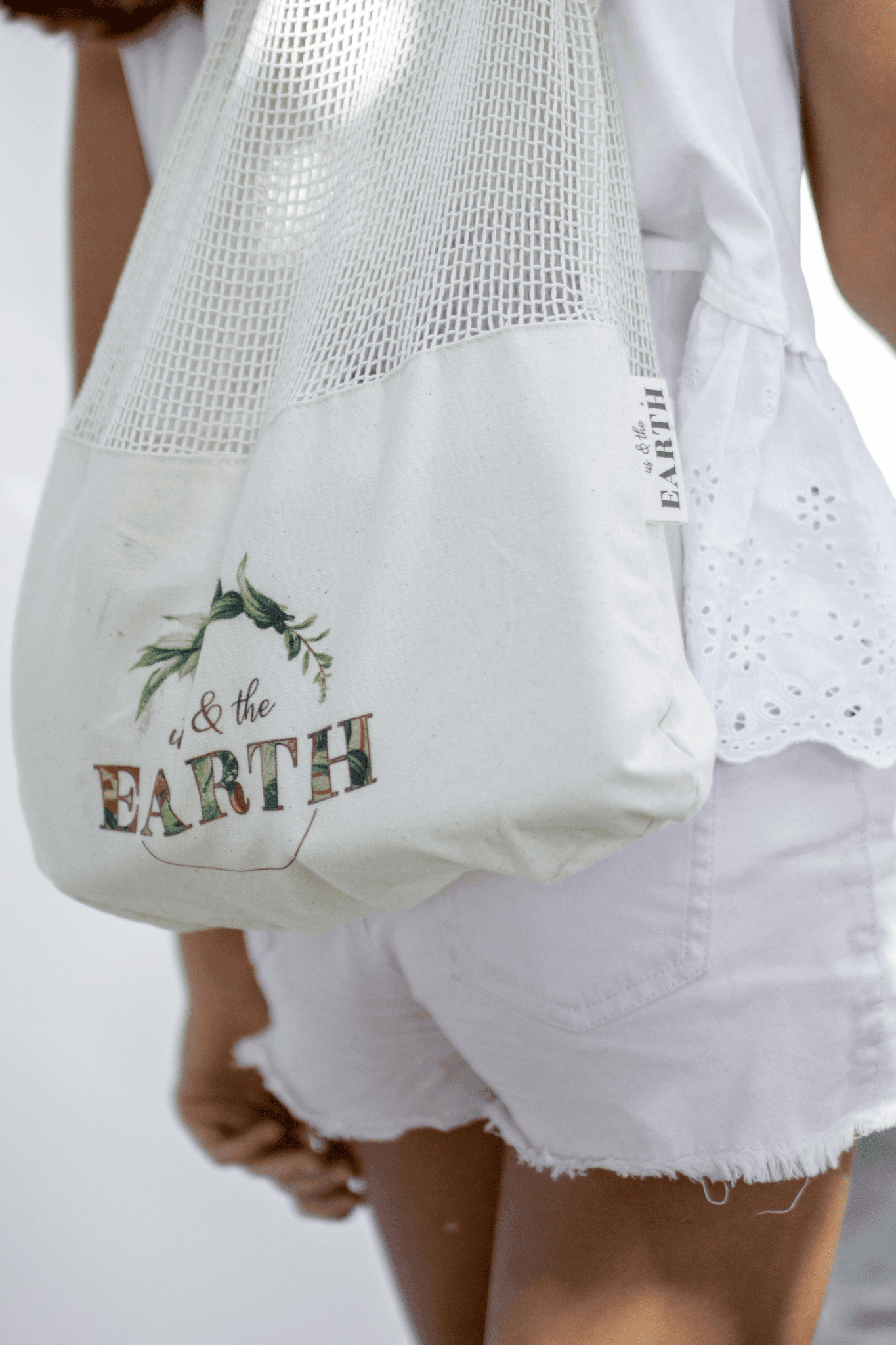 Us & The Earth Calico Shopping Bag 4