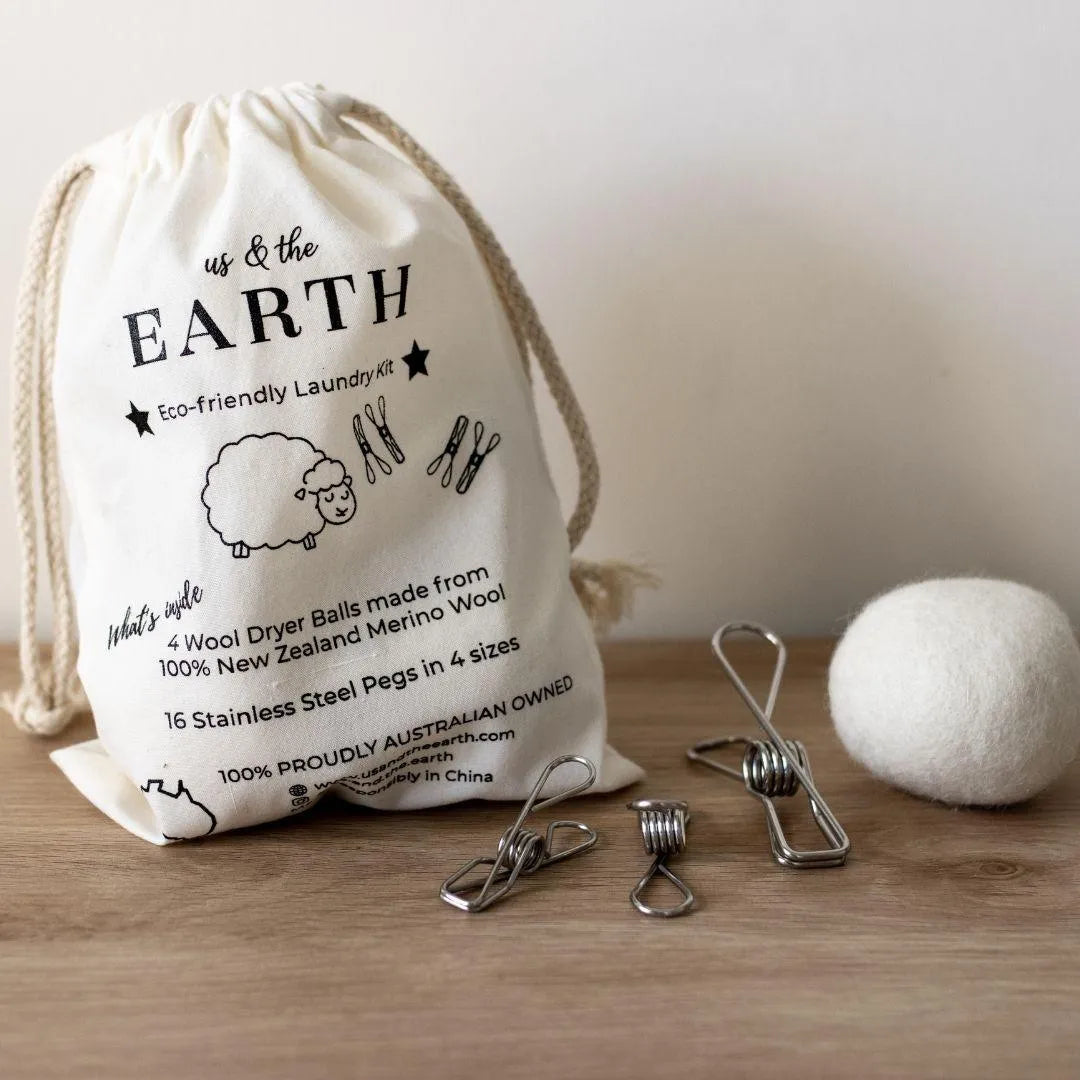 Eco Friendly Laundry Bundle | Pegs & Dryer Balls 6