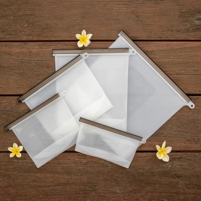 Jumbo' Silicone Zip Lock Eco Friendly Food Storage Bundle 3