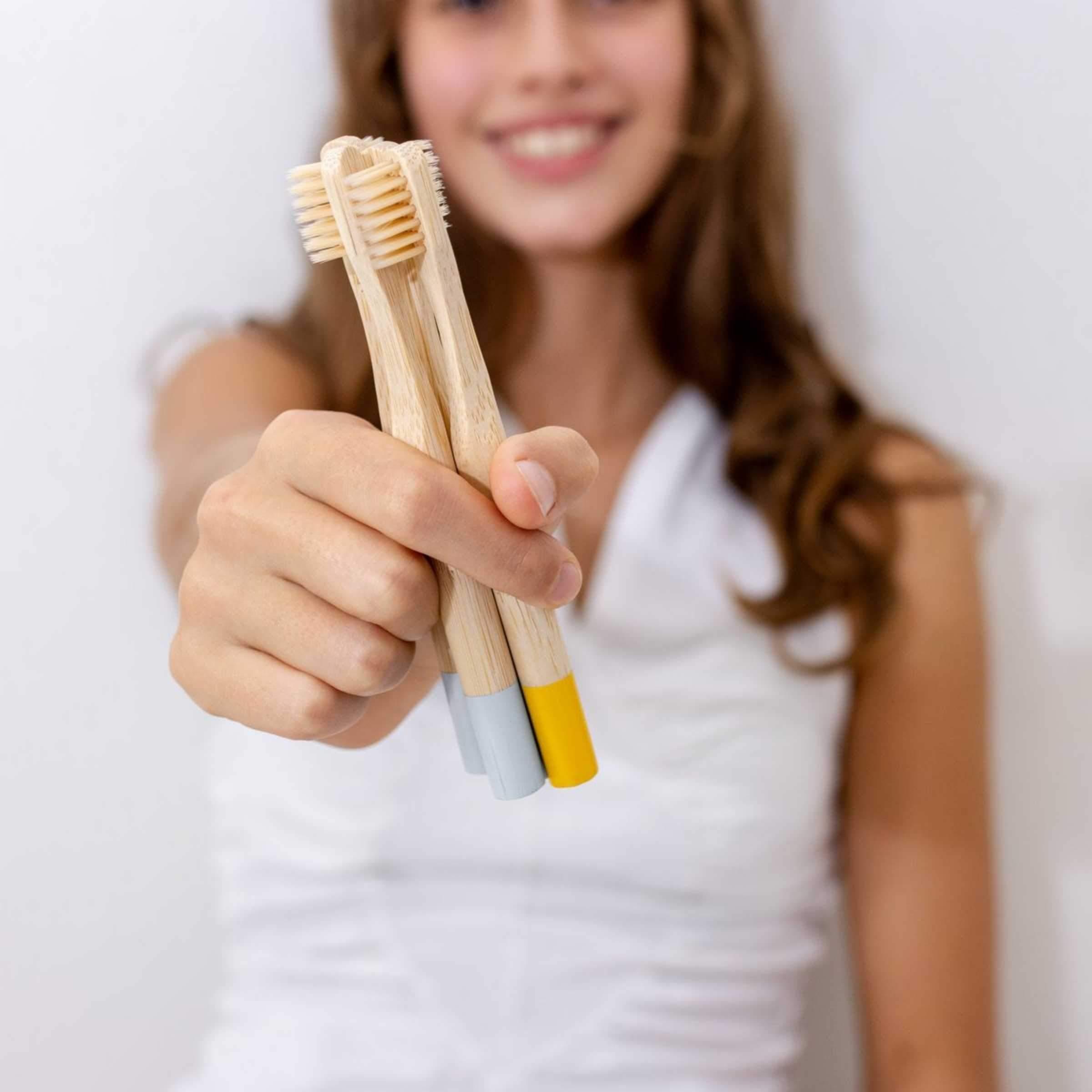 Kids Bamboo Toothbrush - Set of 2 5