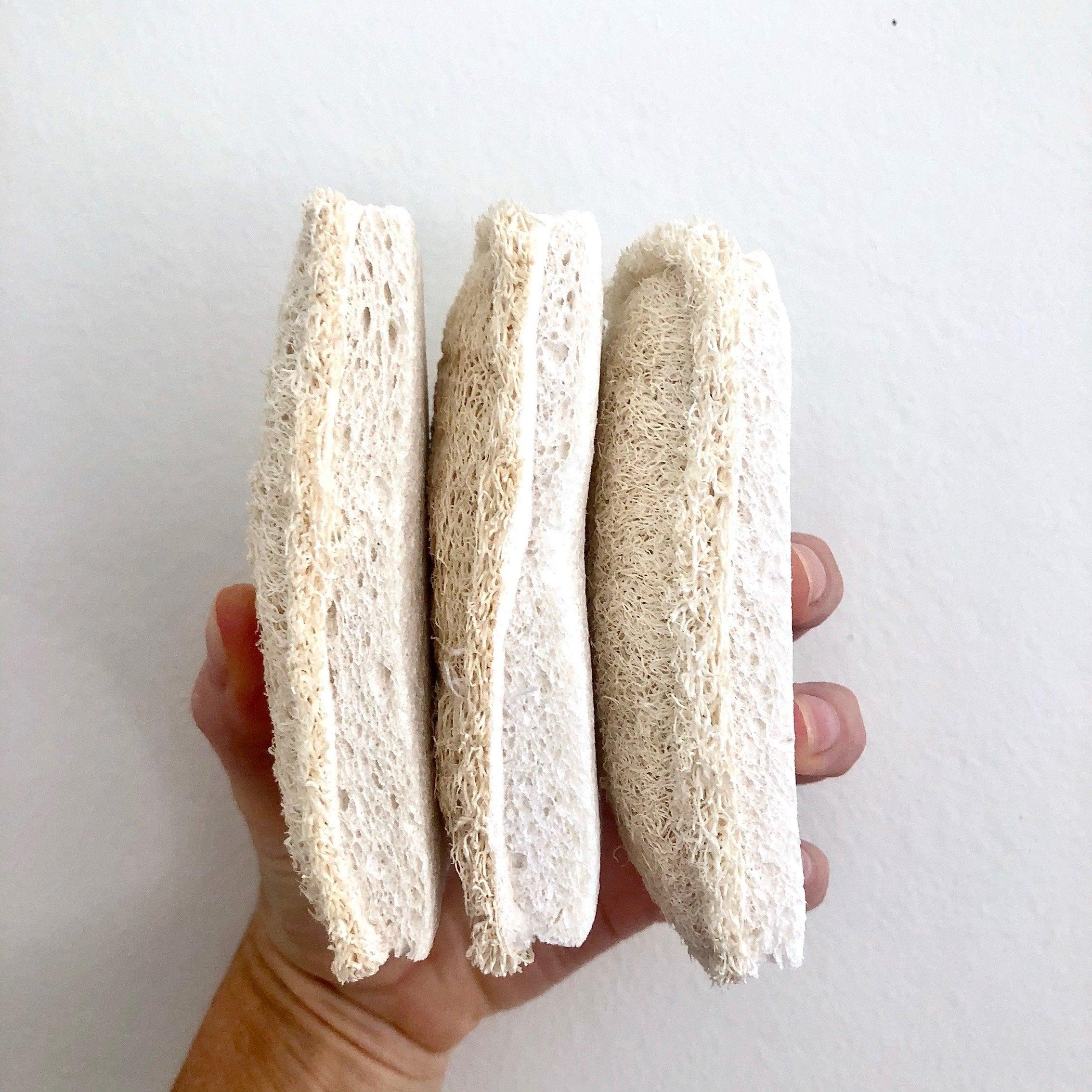 Natural Loofah Cellulose Sponges (Pack of 3) | Eco Cleaning 6