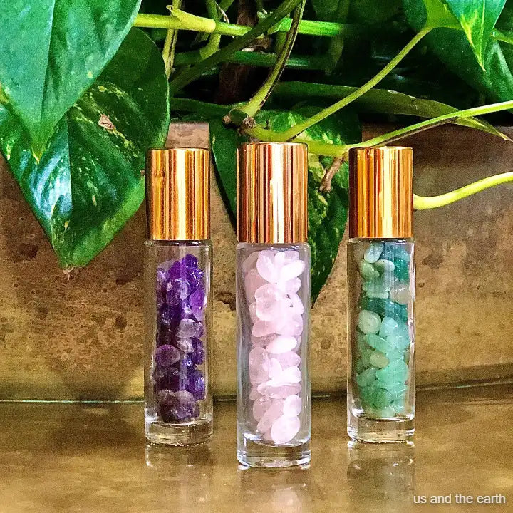 Essential Oil Crystal Gemstone Roller Bottle 4