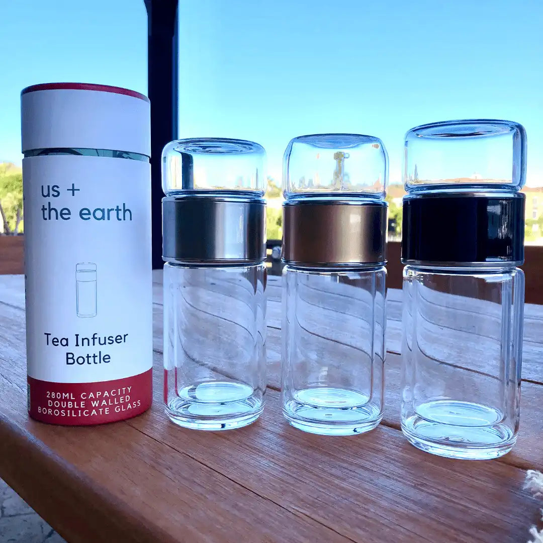 Double Wall Glass Tea Infuser Bottle 4