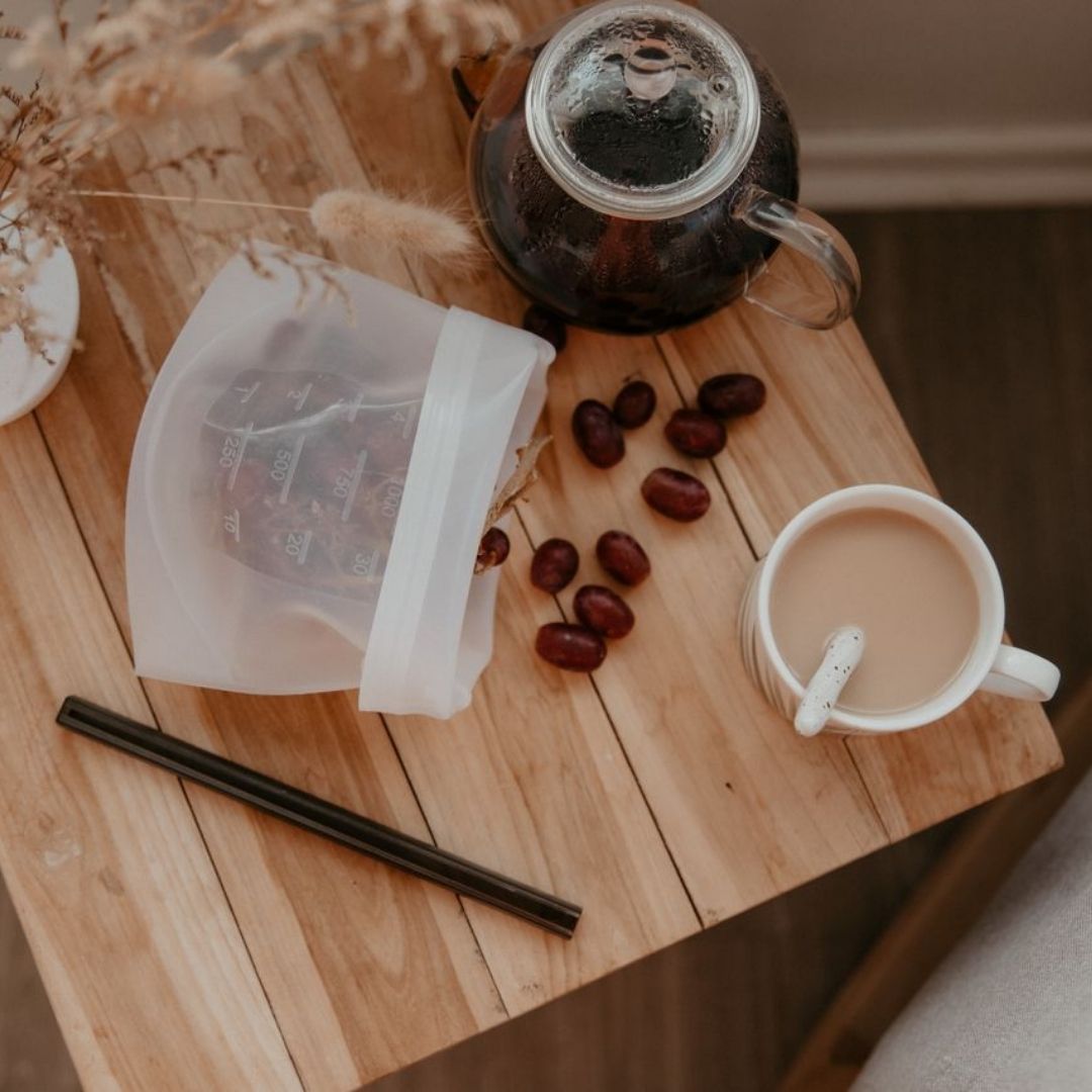 Silicone Zip Lock Food Pouch Bundle - 4 Sizes 5