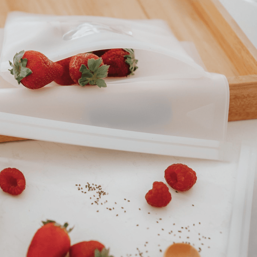 1000mL - Reusable Food Grade Silicone Zip Lock Food Pouch 7