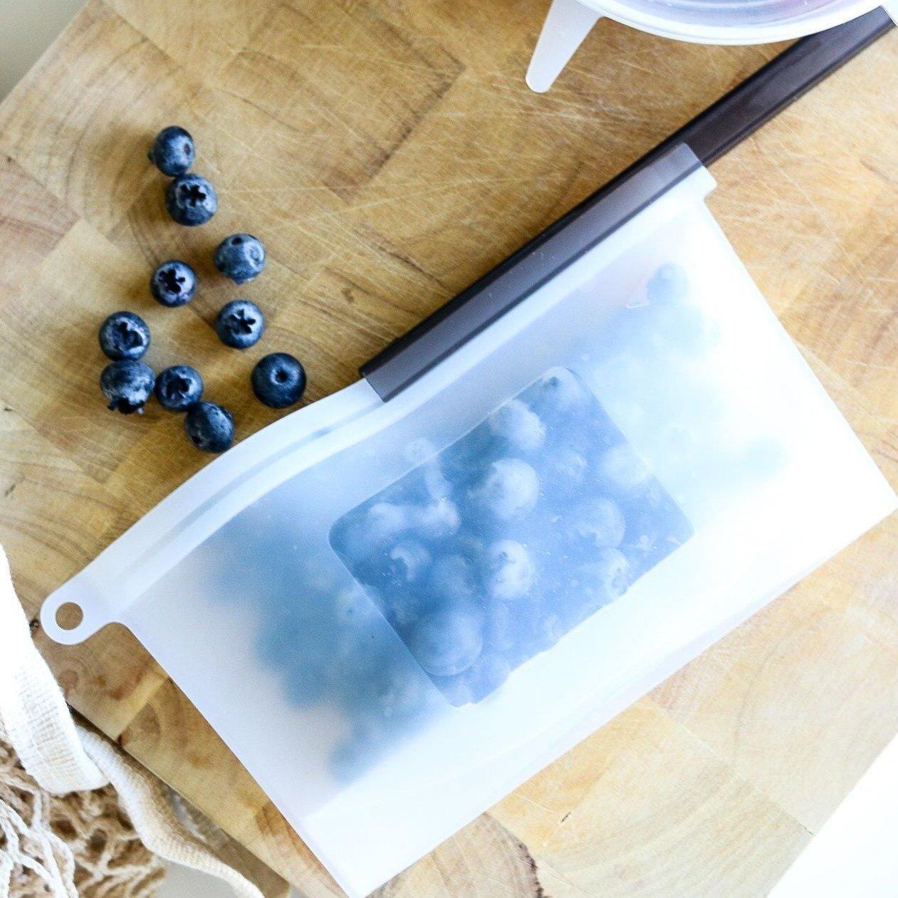 500mL - Reusable Food Grade Silicone Zip Lock Food Pouch 4