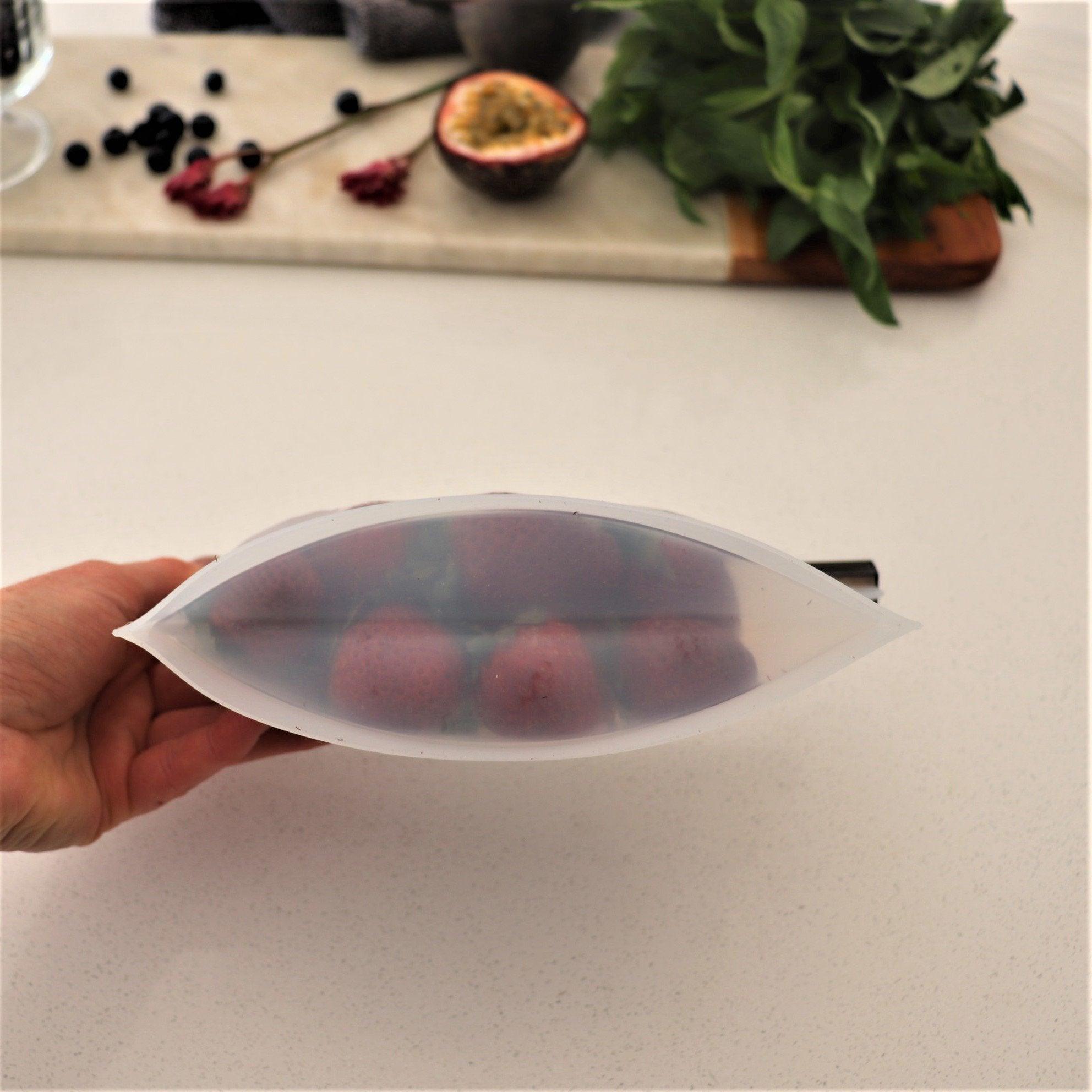 500mL - Reusable Food Grade Silicone Zip Lock Food Pouch 6