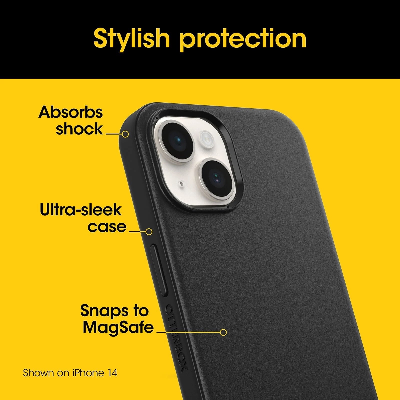 Otterbox MagSafe Symmetry+ Series Phone Case for iPhone 15 Pro Max - Black 4