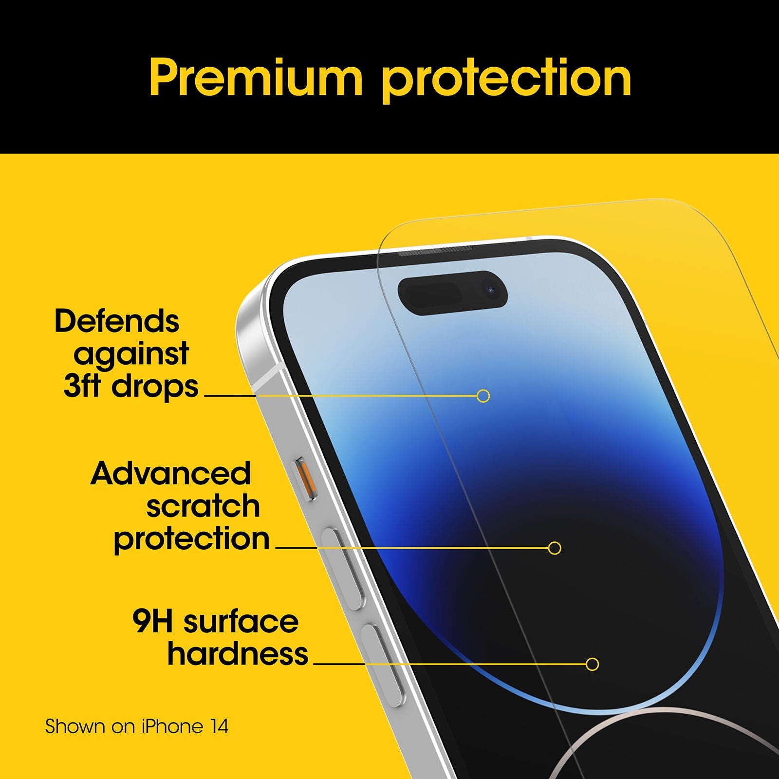 OtterBox Screen Protector Premium Glass for Apple iPhone 15 Pro - Clear 4