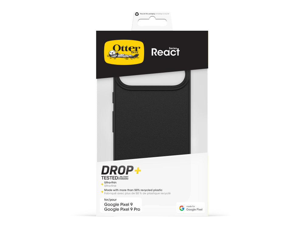 OtterBox React Back Case for Pixel 9/9Pro - Black 3