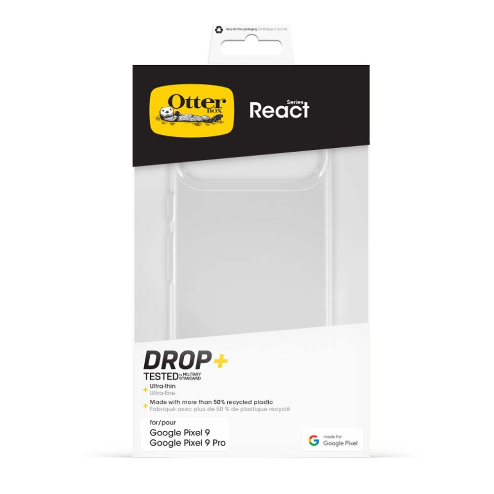 OtterBox React Back Case for Google Pixel 9/9Pro - Clear 3