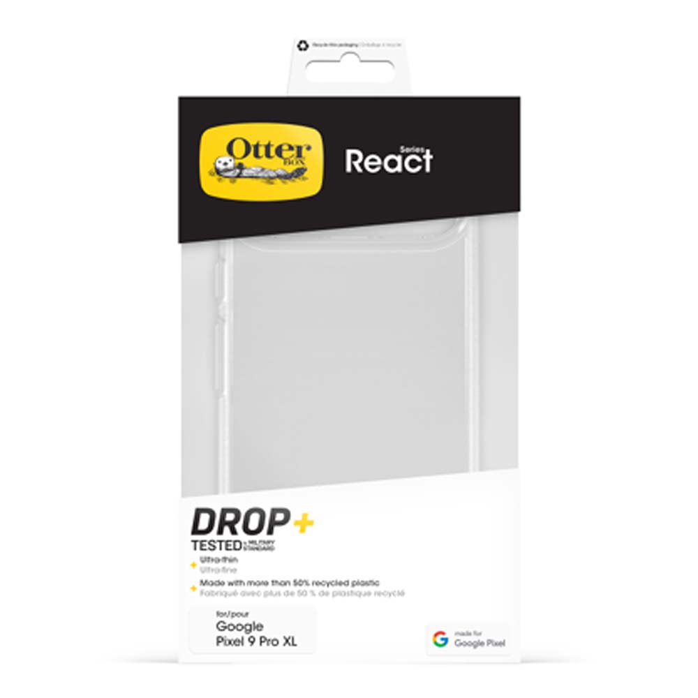 OtterBox React Back Case for Google Pixel 9 XL - Clear 3