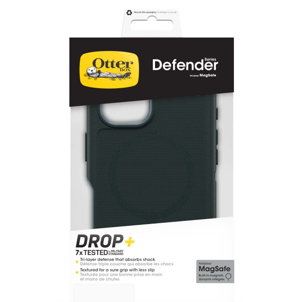 OtterBox Defender MagSafe Back Case for iPhone 16 - Green 3