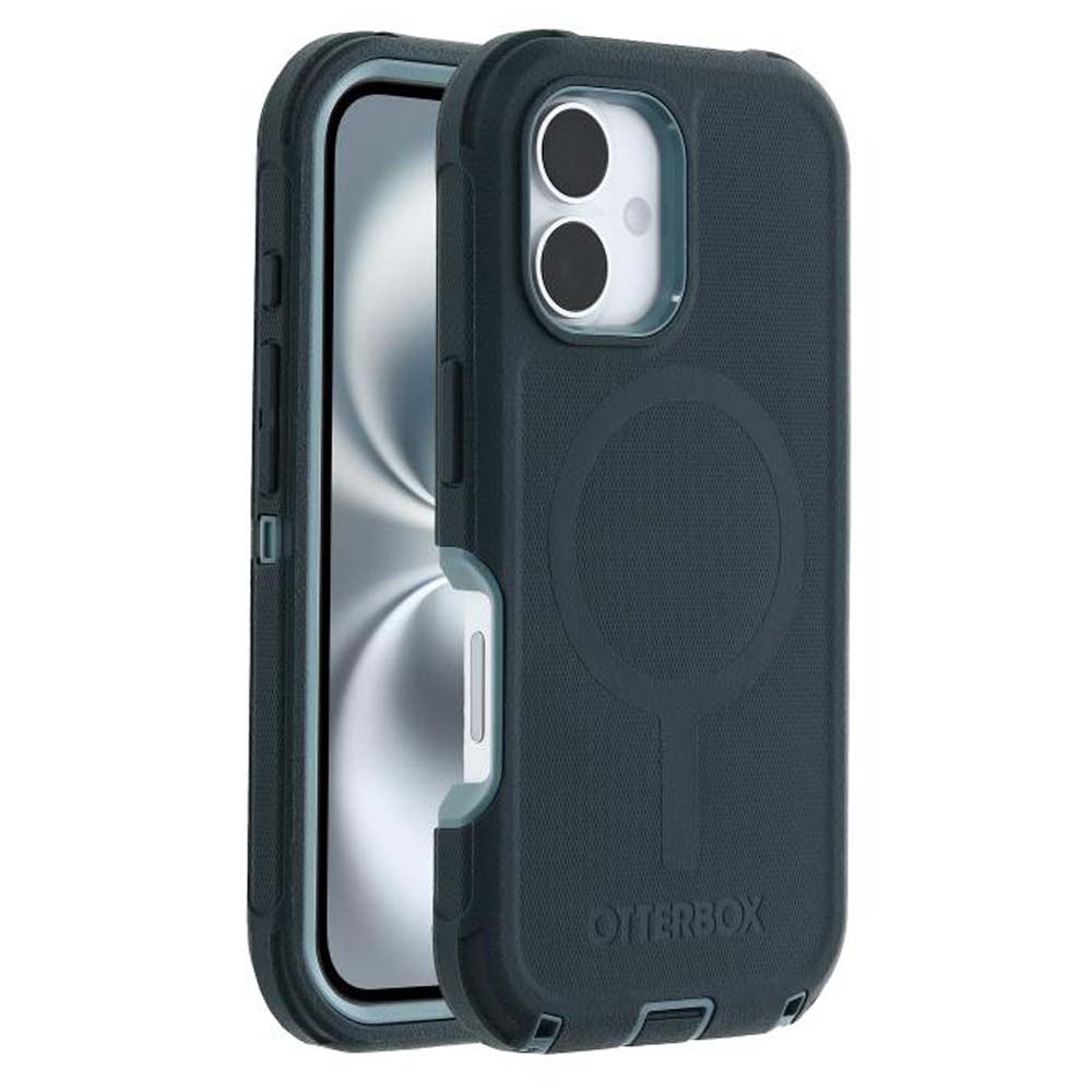 OtterBox Defender MagSafe Back Case for iPhone 16 - Green 4