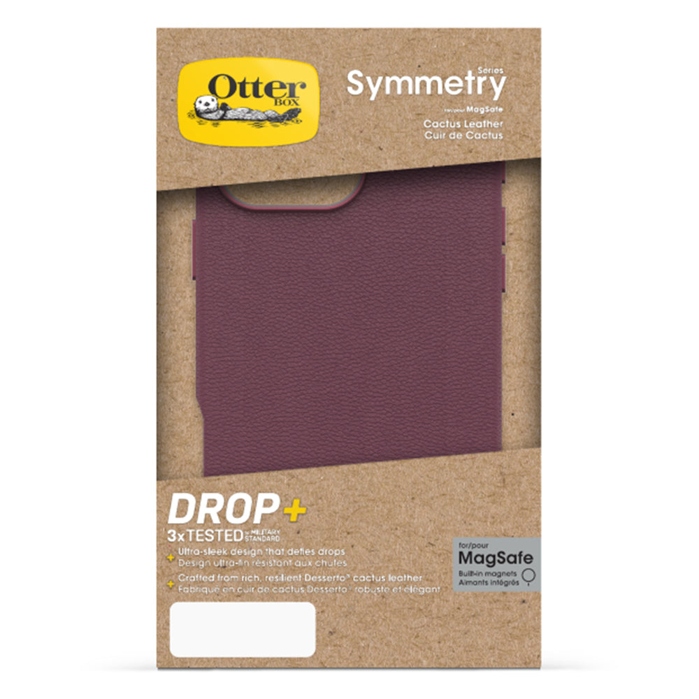 OtterBox Symmetry Cactus Back Case for iPhone 16 Pro Max - Maroon 3