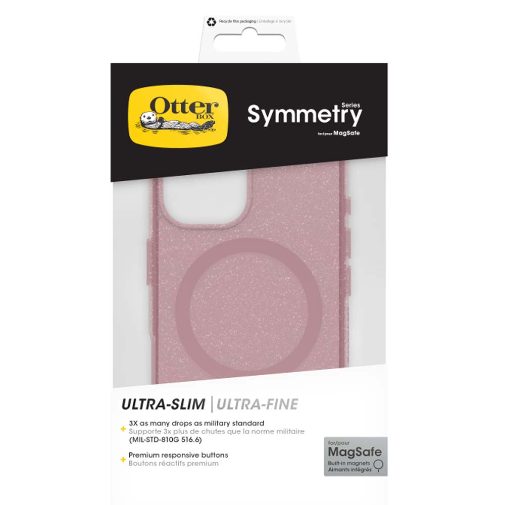 OtterBox Symmetry MagSafe Back Case for iPhone 16 - Pink 3