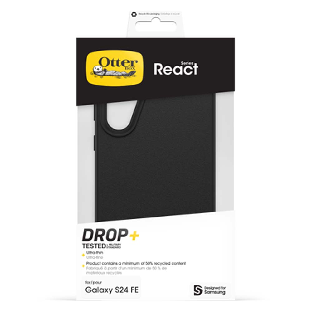 OtterBox React Back Case for Samsung Galaxy S24FE - Black 3