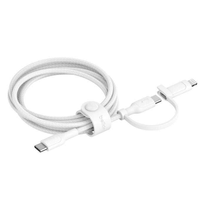 Belkin BoostCharge Pro 2-in-1 Cable Usb-C to USB-C + Lightning Connector 5