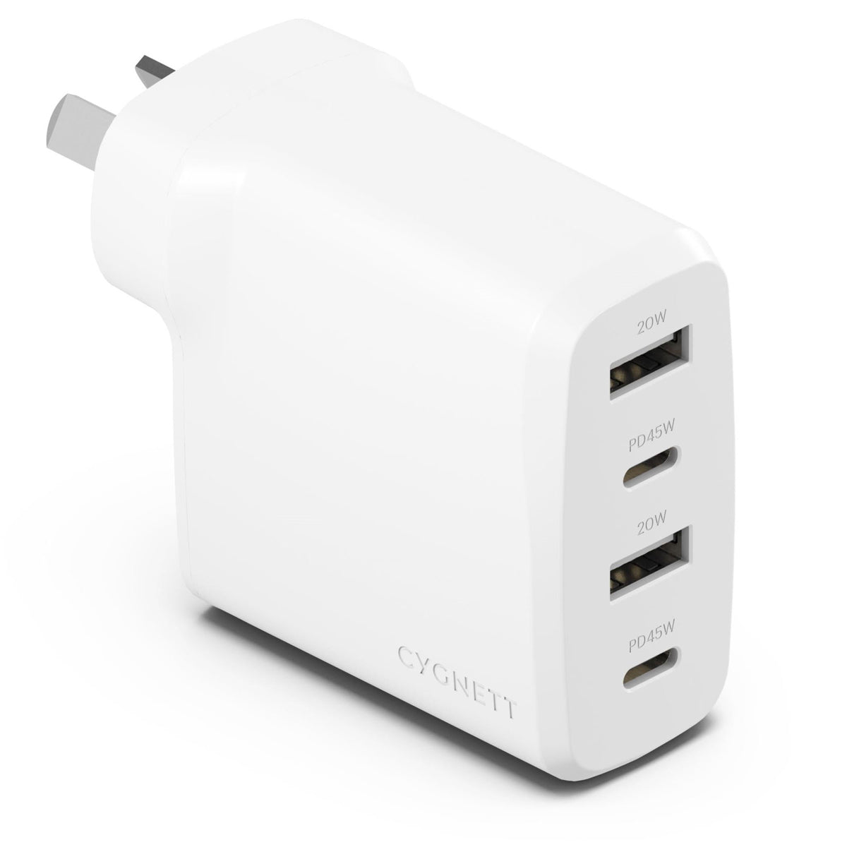Cygnett Powerplus 45W Multiport Wall Charger AU - White 6