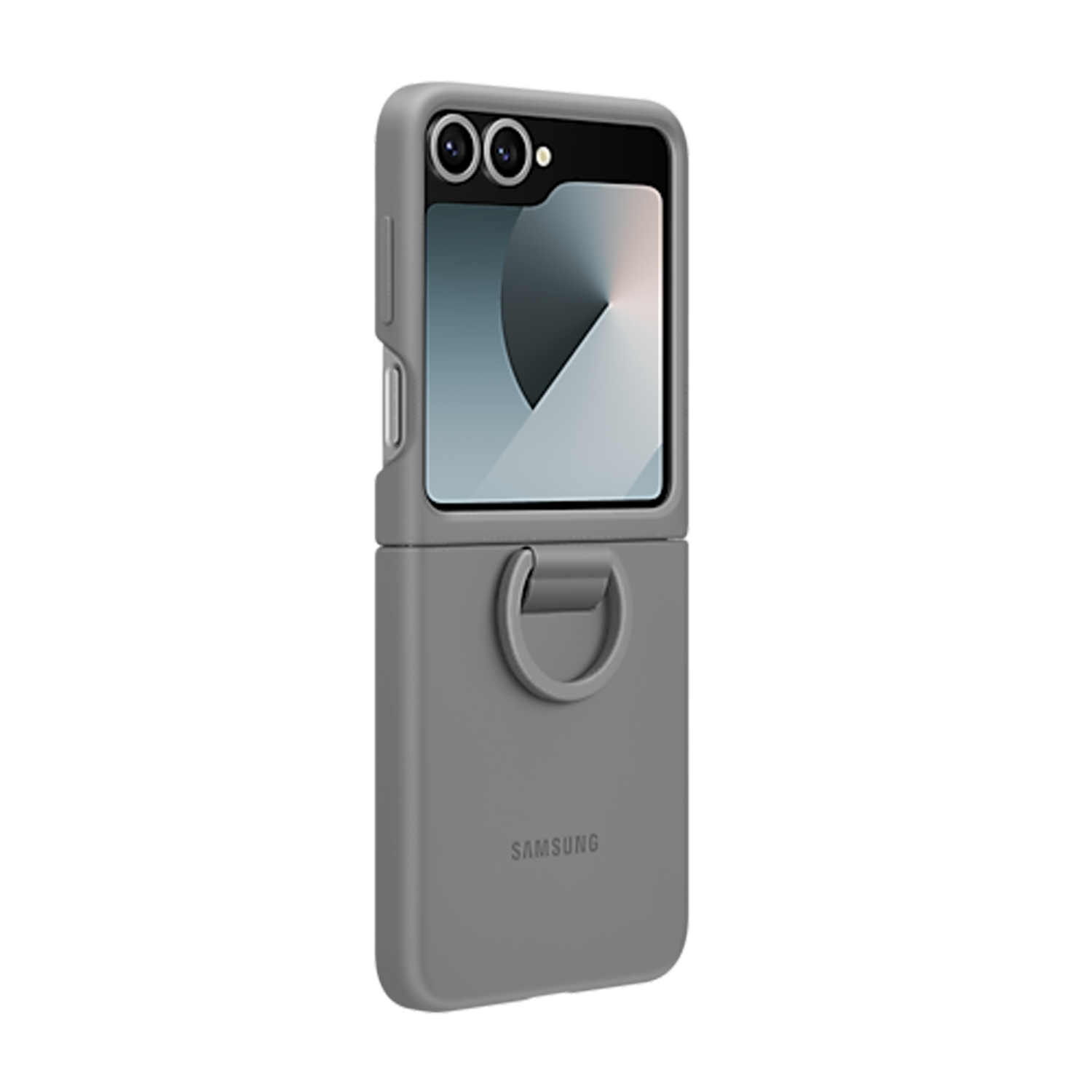 Samsung Silicone Case with Ring for Galaxy Z Flip6 - Grey 4