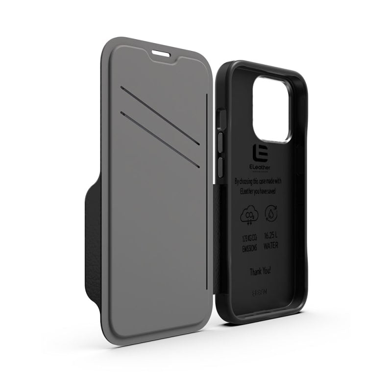 EFM Monaco Leather Wallet Case Armour with D3O 5G Signal Plus for iPhone 13 Pro (6.1" Pro) - Black 4