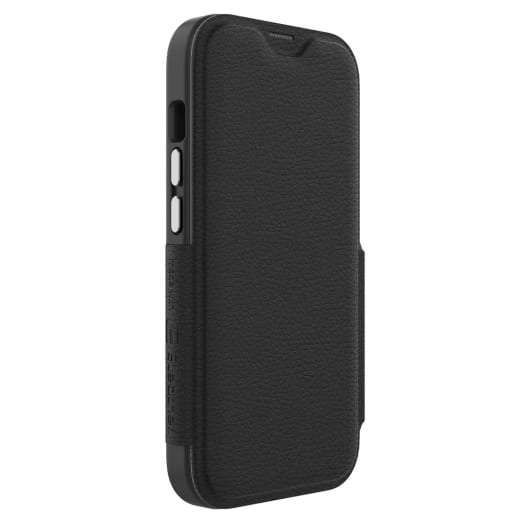 EFM Monaco Case Armour with ELeather and D3O 5G Signal Plus Technology For iPhone 13 (6.1")/iPhone 14 (6.1") - Black / Space Grey 3