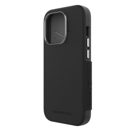 EFM Monaco Case Armour with ELeather and D3O 5G Signal Plus Technology For iPhone 13 (6.1")/iPhone 14 (6.1") - Black / Space Grey 5