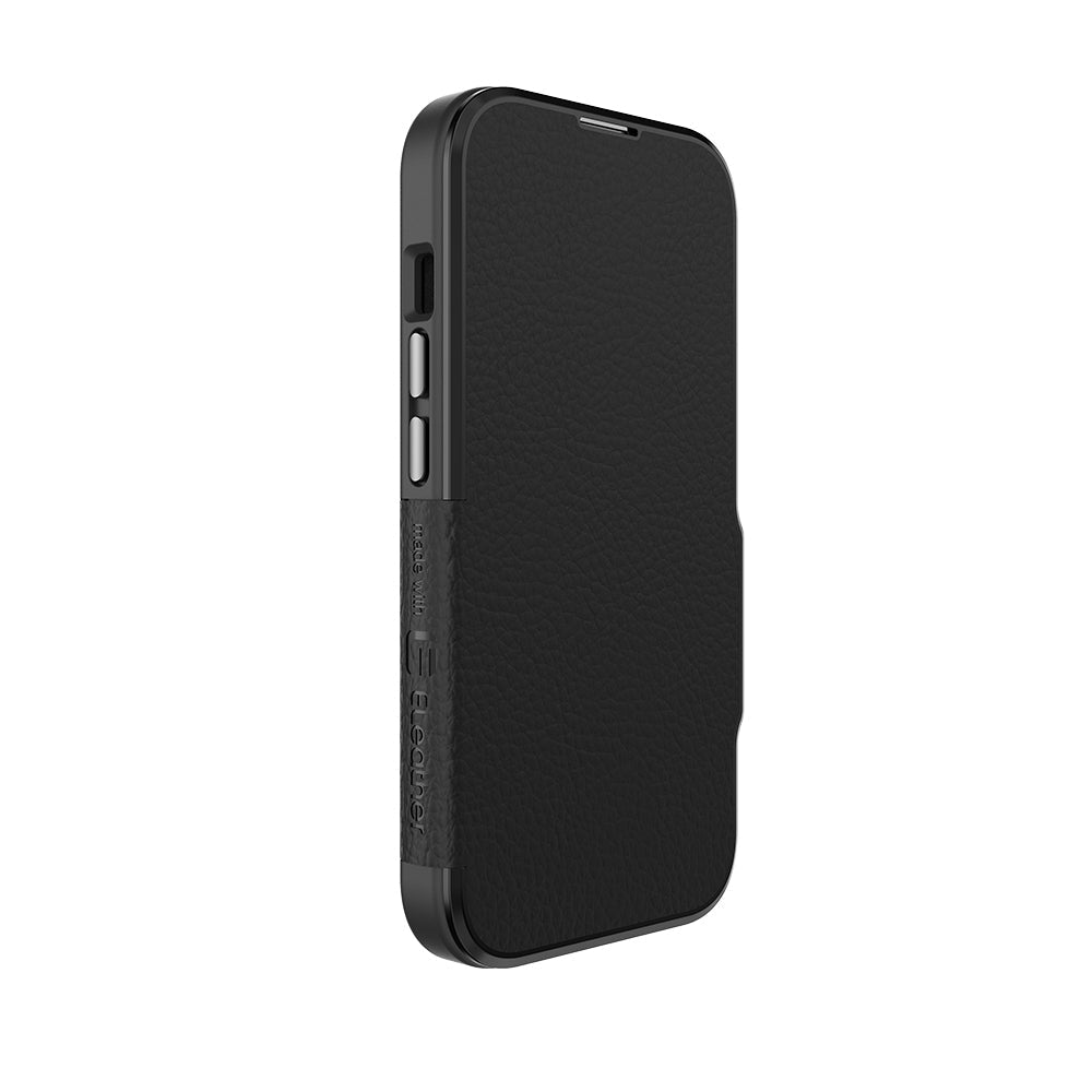 EFM Monaco E-leather Wallet Case Armour With D3O Plus Suits Iphone 15 (6.1") - Black/Space Grey 3