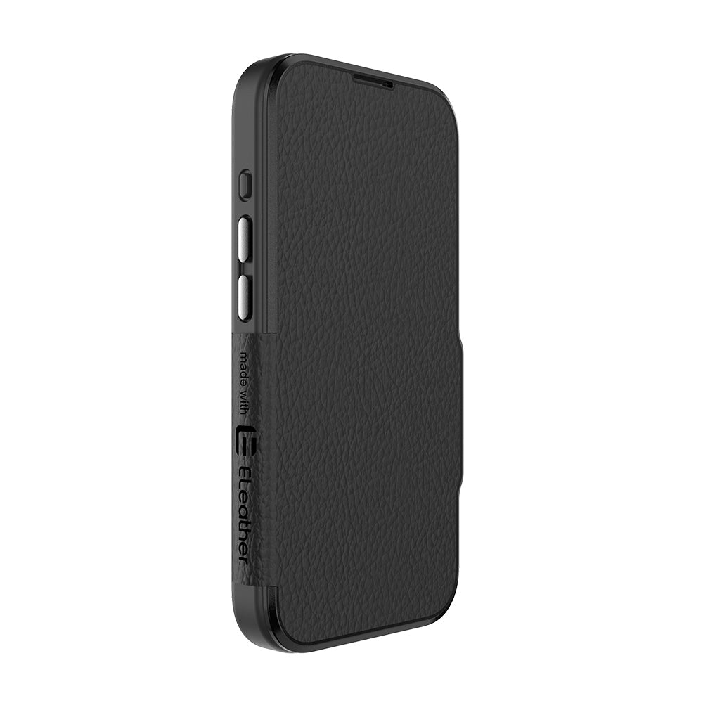 EFM Monaco E-leather Wallet Case Armour With D3O Plus Suits Iphone 15 Pro Max - 6.7" Pro - Black/Spa 4