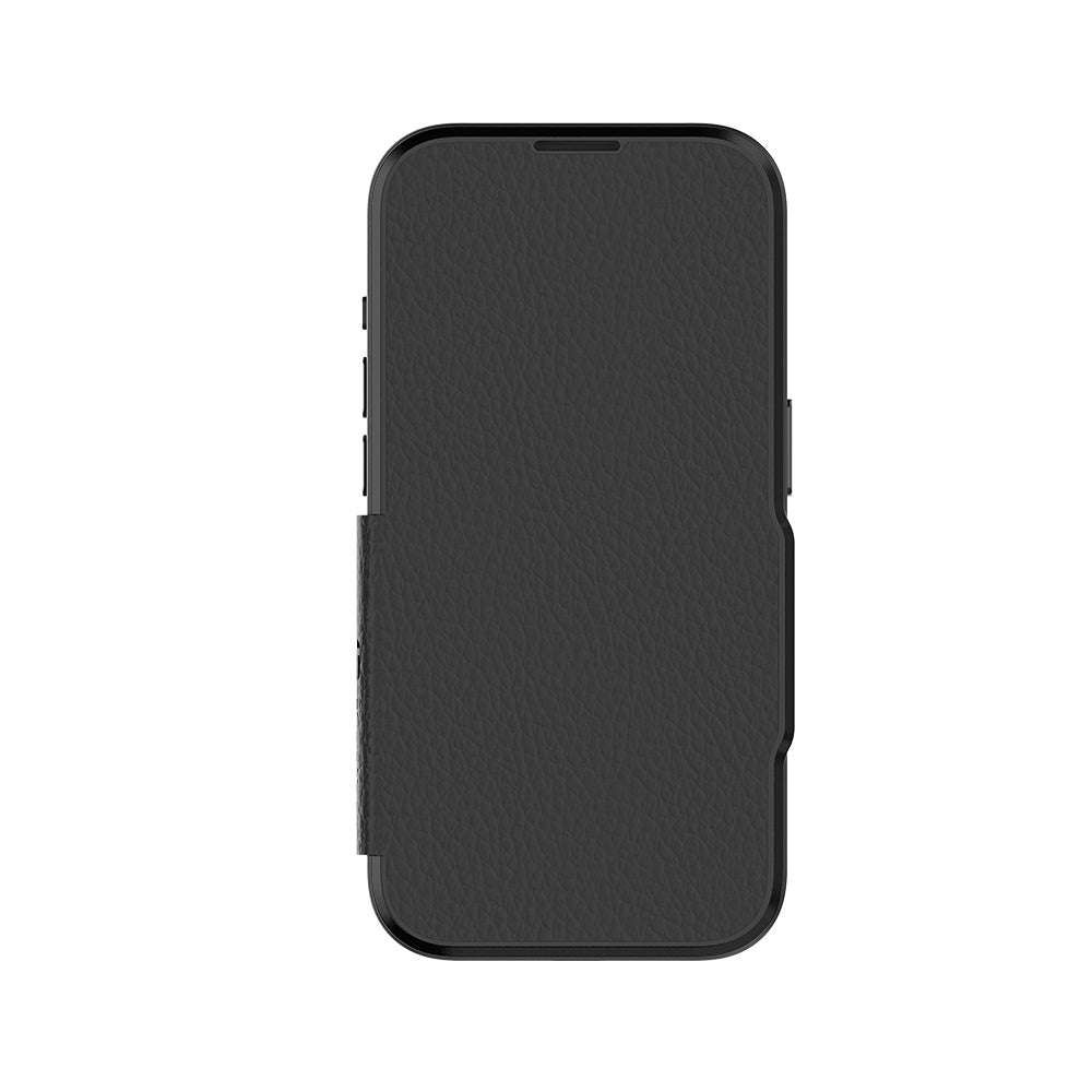 EFM Monaco E-leather Wallet Case Armour With D3O Plus Suits Iphone 15 Pro Max - 6.7" Pro - Black/Spa 5