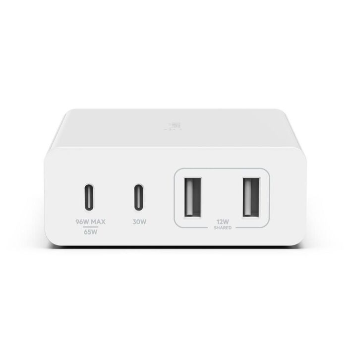 Belkin BoostCharge Pro 4-Port GaN Charger 108W Desktop Charger - White 4