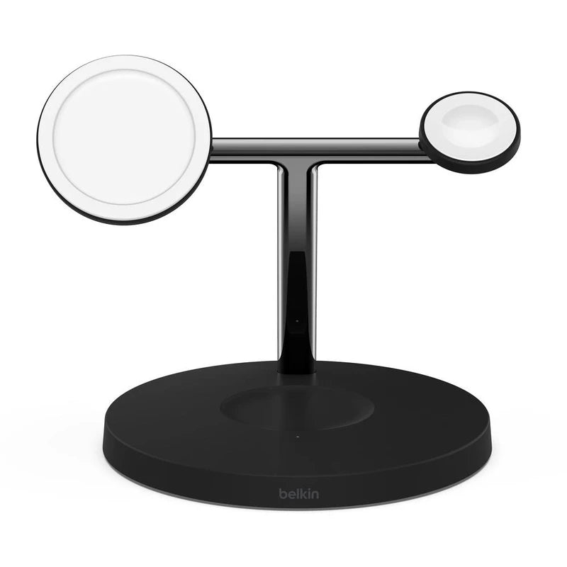 Belkin BoostCharge PRO 3-in-1 Qi2 15W Wireless Charger Stand MagSafe 2024 Model - Black 3