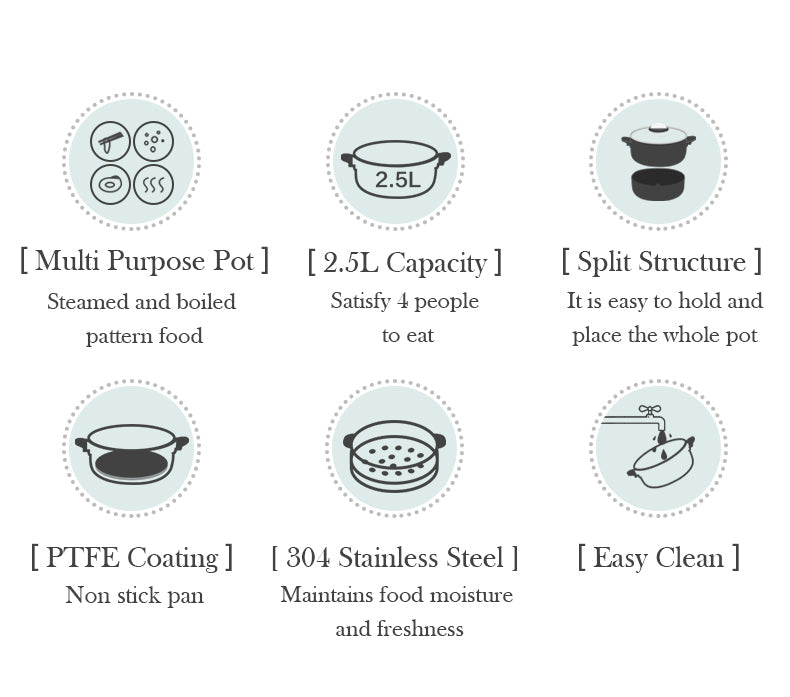 BEAR Multifunction Cooking Pot Hot Pot DHG-B25Z1 5