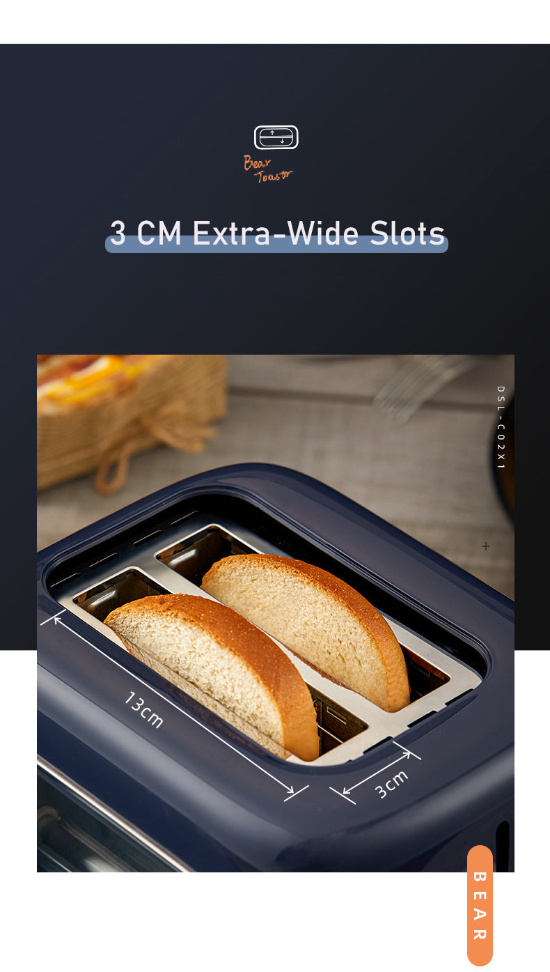 BEAR Double Slots Bread Toaster With Glass Window DSL-C02X1 9