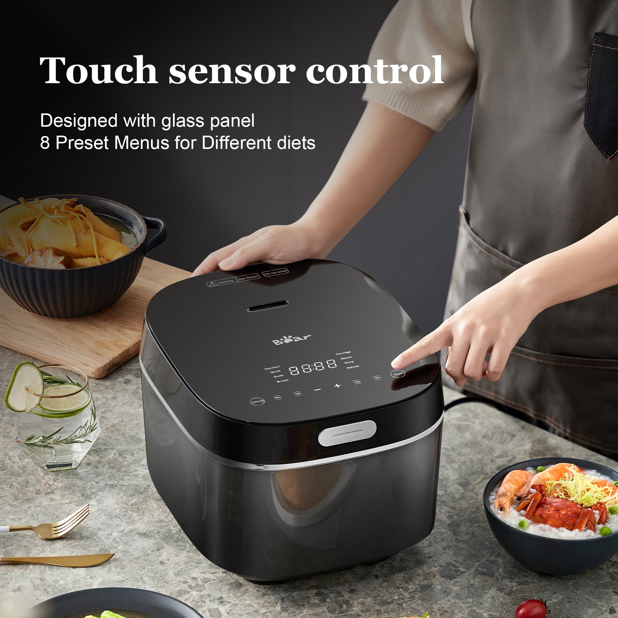BEAR 4 Litre Intelligent Power Heating Rice Cooker DFB-Q40R5 4