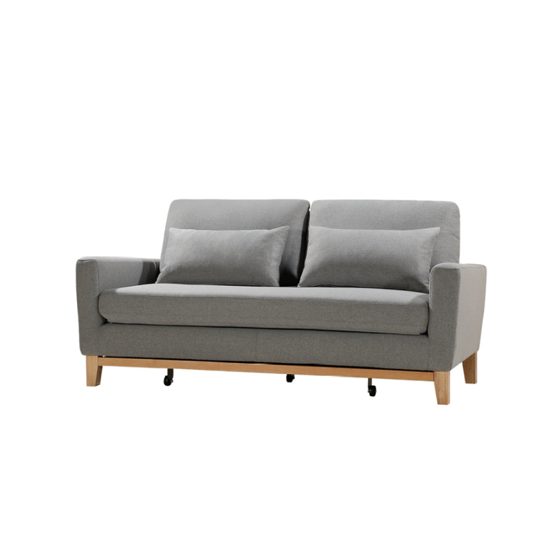 SHASA 2 Seater Pull-out Sofa bed Grey celadon 3