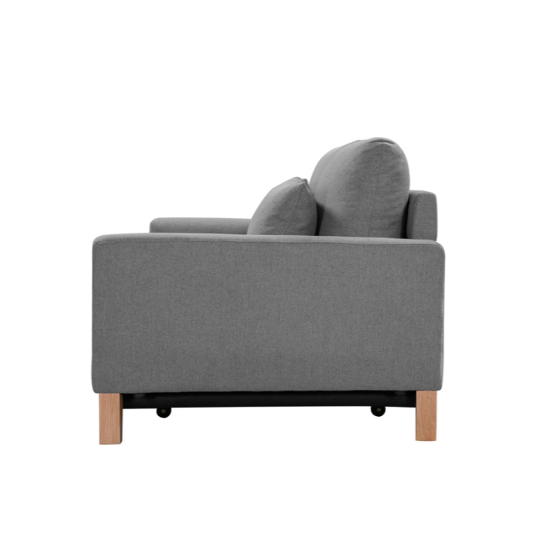 SHASA 2 Seater Pull-out Sofa bed Grey celadon 4