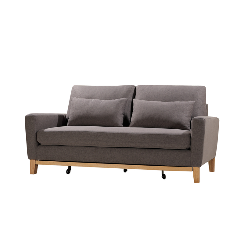 SHASA 2 Seater Pull-out Sofa bed Grey taupe 3